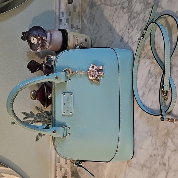 Kate Spade Mint Green Leather Wellesley Rachelle Shoulder Bag - Picture 8 of 15